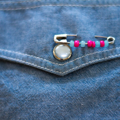 Epingle de sureté couture